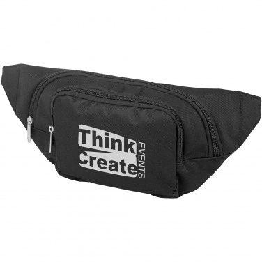 Logo trade promotional giveaways image of: Santander fanny pack with two compartments
